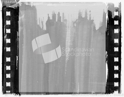 Image of Grunge film frame with space for text or image