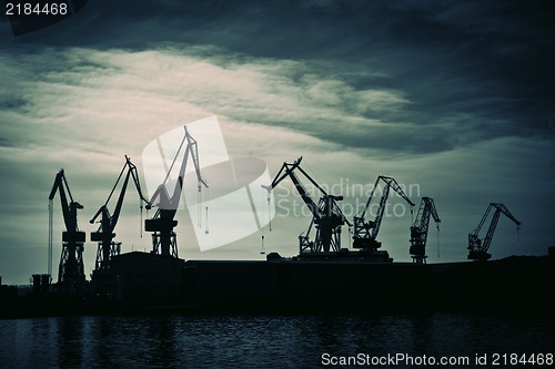 Image of Shipyard crane