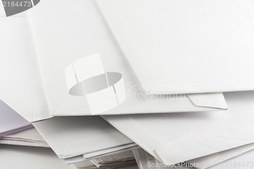 Image of Stack of envelopes close up