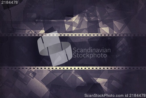 Image of Grunge film frame with space for text or image