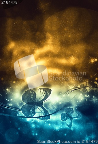 Image of Grunge Floral background