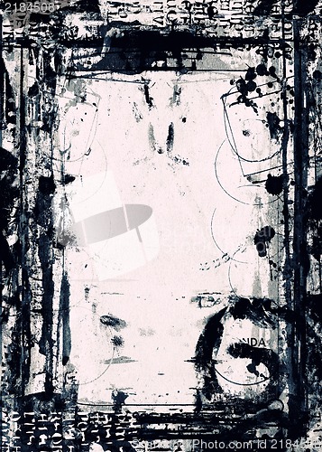 Image of Grunge retro style frame for your projects