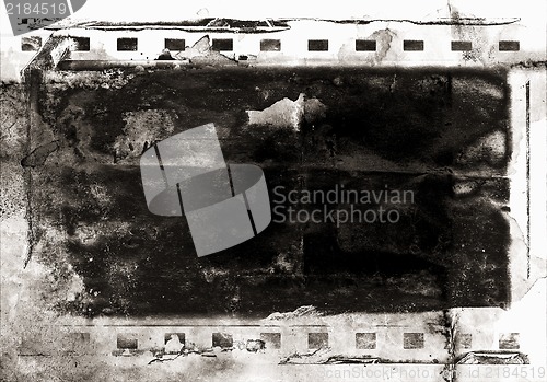Image of Grunge film frame with space for text or image