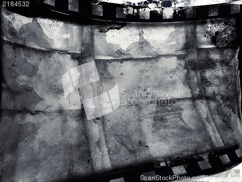 Image of Grunge film frame with space for text or image