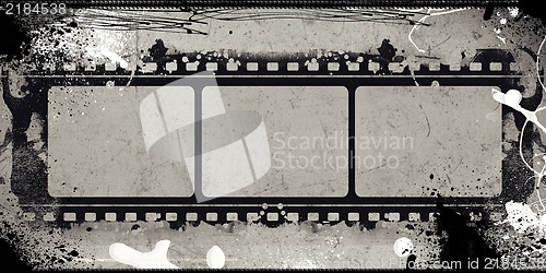 Image of Grunge film frame with space for text or image