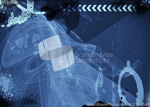 Image of Grunge abstract textured  collage