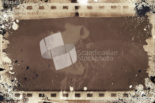 Image of Grunge film frame with space for text or image