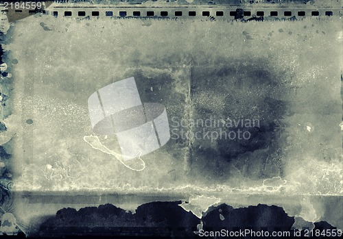 Image of Grunge film frame with space for text or image