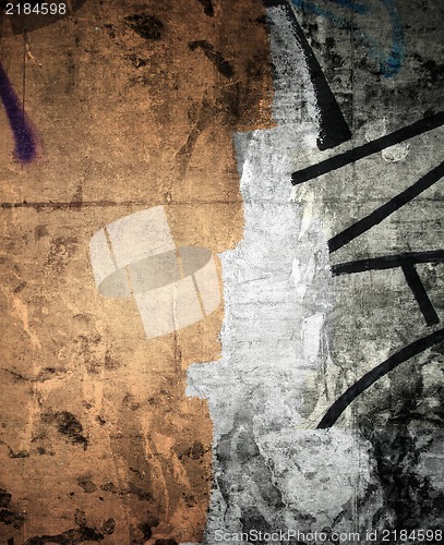 Image of grunge abstract textured collage