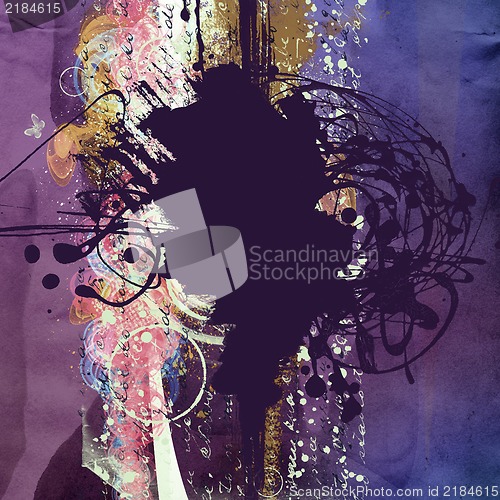 Image of Grunge abstract textured  collage