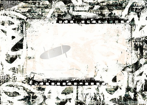 Image of Grunge film frame