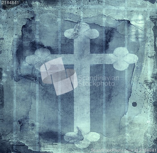 Image of grunge tekstured spiritual  retro style l background - collage