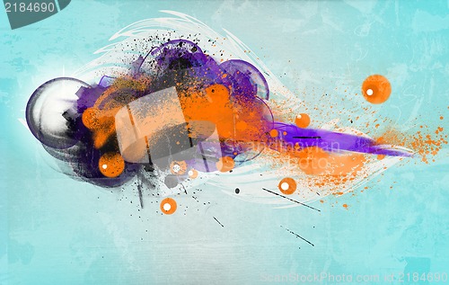 Image of Grunge abstract textured  collage
