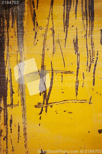 Image of Grunge yellow metal texture or background