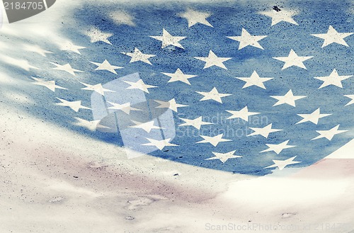 Image of Grunge flag of USA