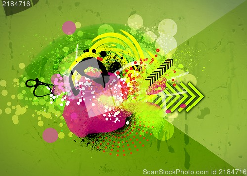Image of Abstract watercolor style collage