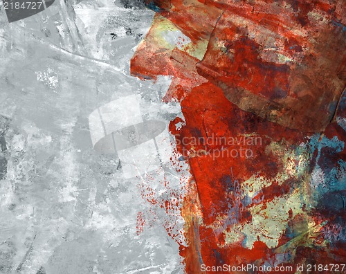 Image of Abstract mixed media background or texture