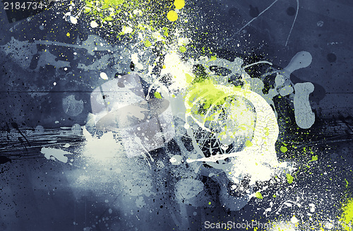 Image of Grunge abstract textured  collage