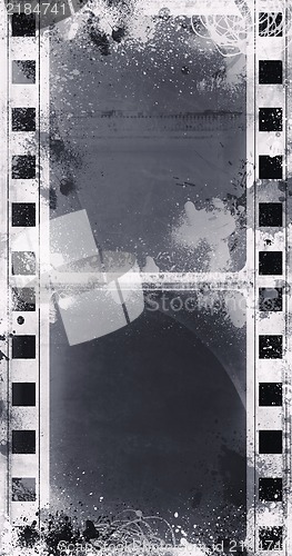 Image of Grunge film frame with space for text or image