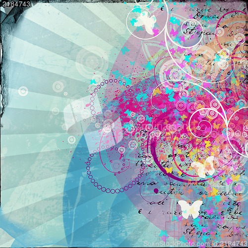 Image of Grunge abstract textured  collage