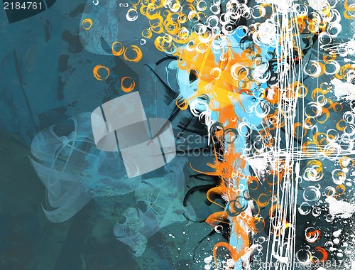 Image of Abstract mixed media background or texture