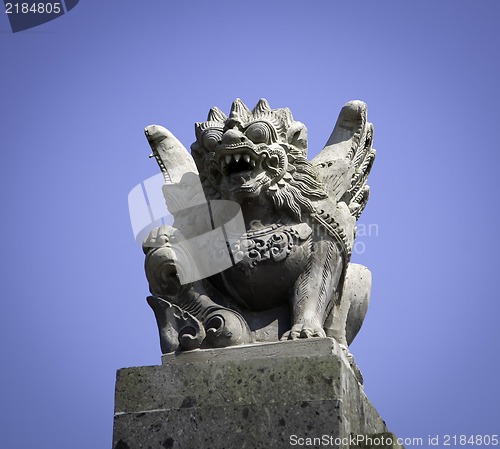 Image of Balinese temple - God statue