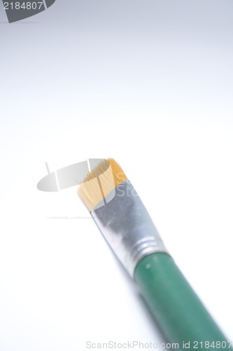 Image of Artistic paint brush on white background