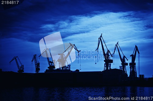 Image of Shipyard crane