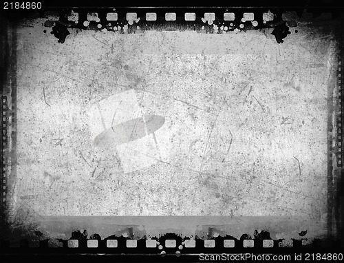 Image of Grunge film frame with space for text or image