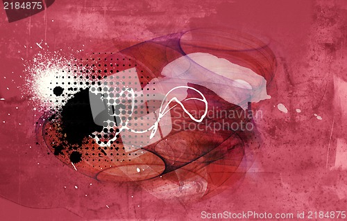 Image of Grunge abstract textured  collage