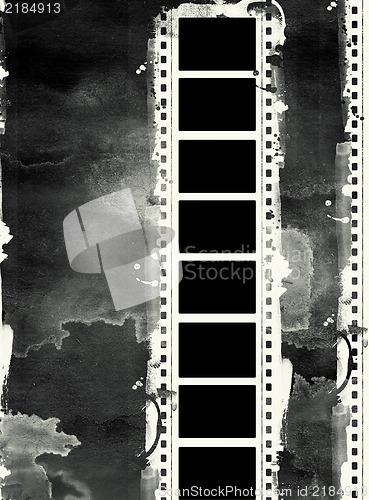 Image of Grunge film frame with space for text or image