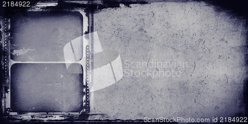 Image of Grunge film frame with space for text or image