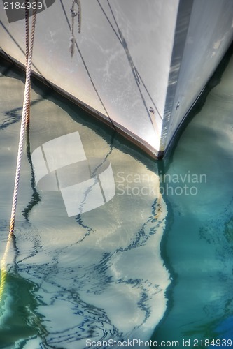 Image of Sailboat in the bay - HDR photo
