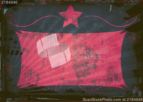 Image of Grunge abstract retro style frame design for your projects