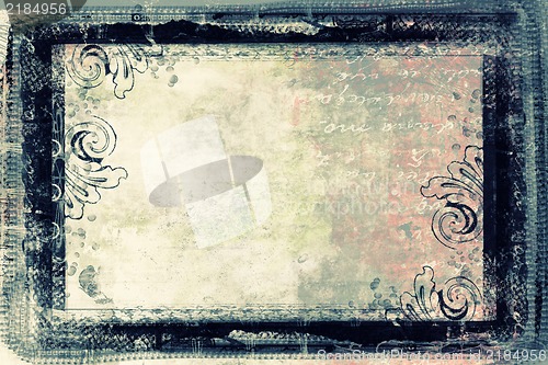 Image of Grunge retro style frame for your projects