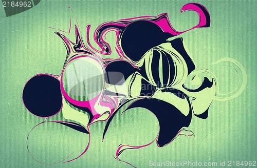 Image of Grunge textured collage - abstrack people