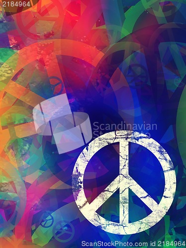 Image of Abstract textured collage - Peace Background