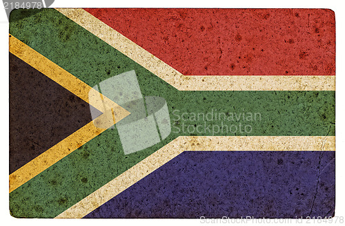 Image of Grunge  Flag of South Africa