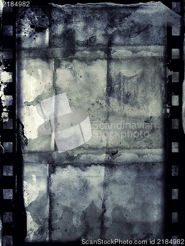 Image of Grunge film frame with space for text or image