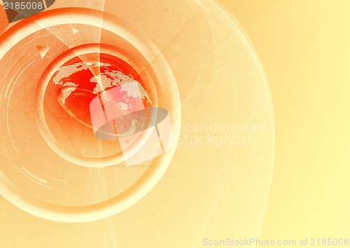 Image of Abstract world map background with space for your text