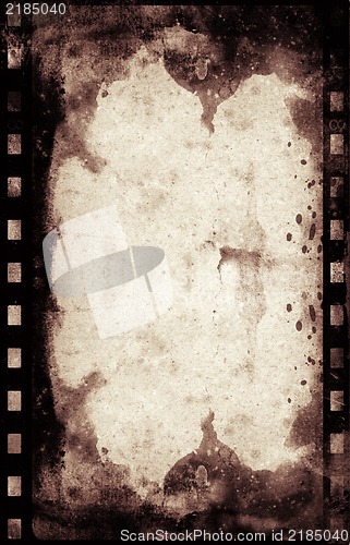 Image of Grunge film frame with space for text or image