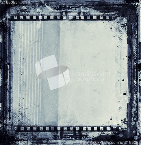 Image of Grunge film frame with space for text or image