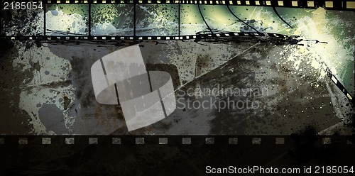 Image of Grunge film frame with space for text or image