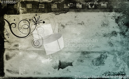 Image of Grunge retro style frame for your projects