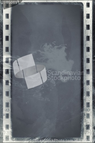 Image of Grunge film frame with space for text or image