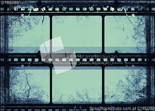 Image of Grunge film frame with space for text or image