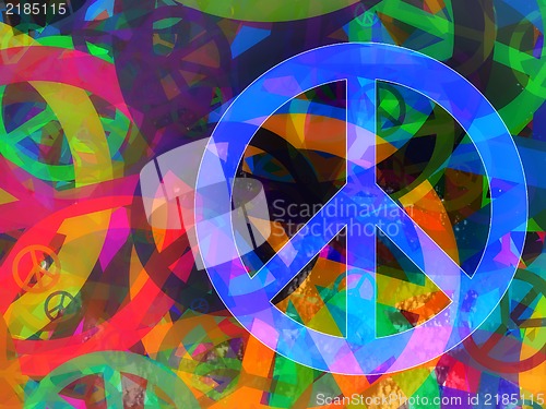 Image of Abstract textured collage - Peace Background