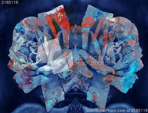 Image of Grunge abstract textured  collage