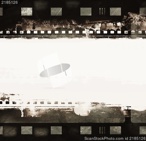 Image of Grunge film frame with space for text or image