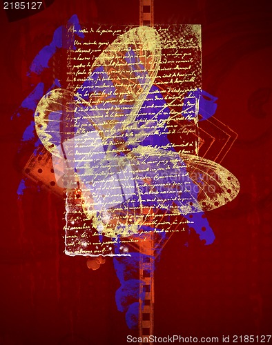 Image of Grunge abstract textured  collage